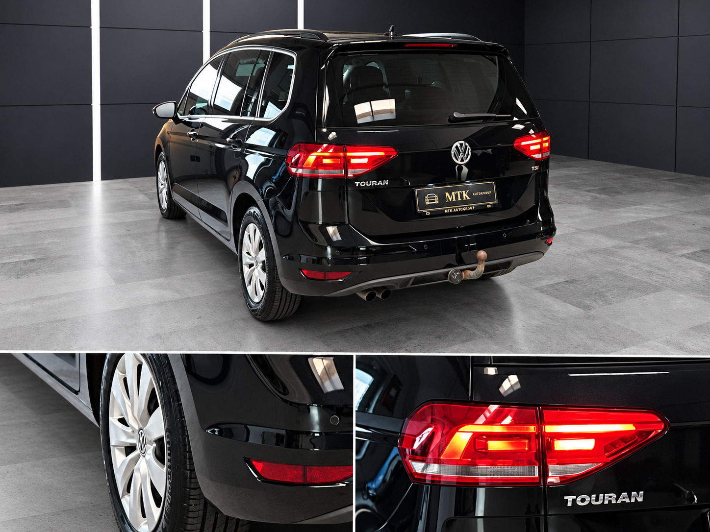 Sort VW Touran fra 2018