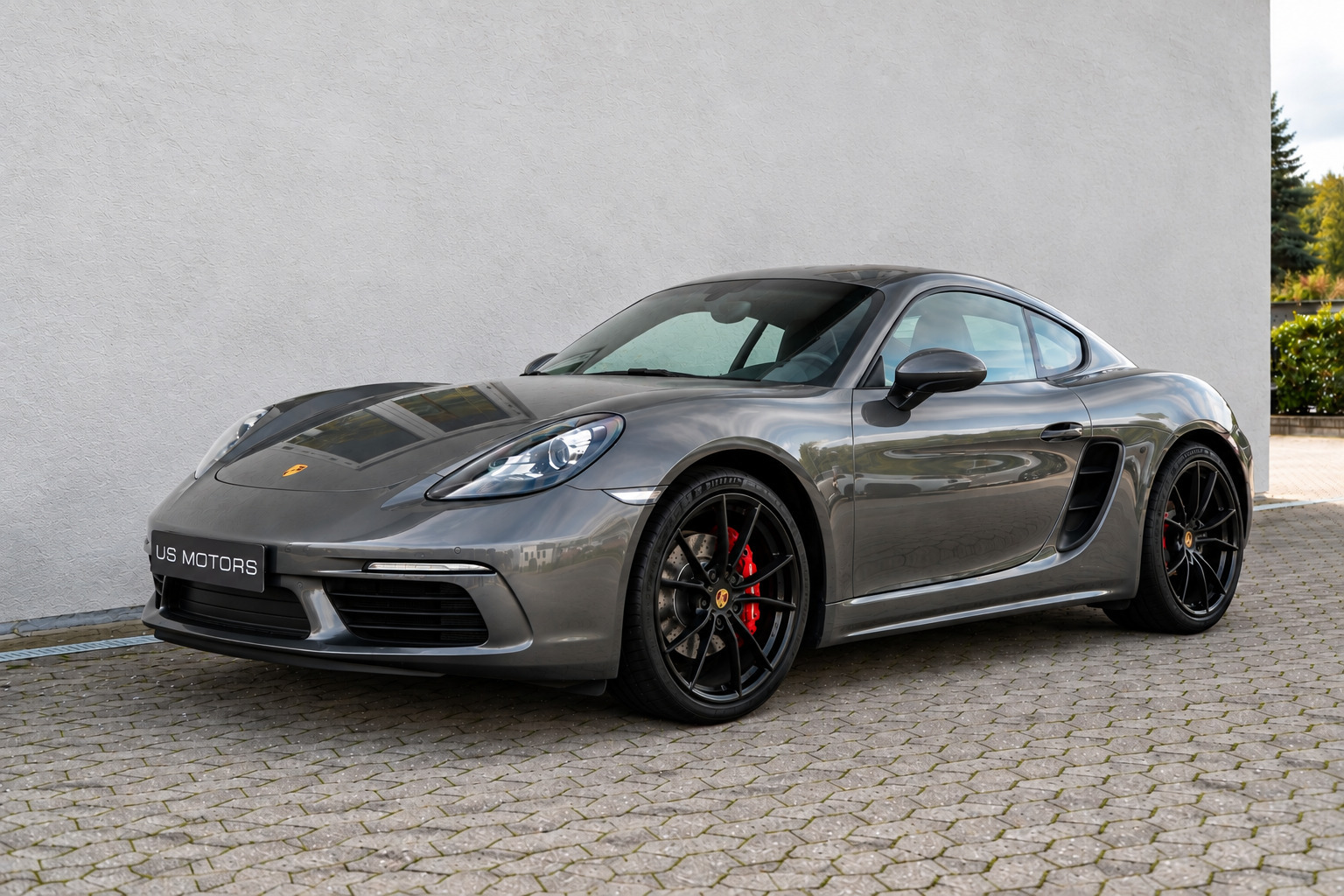 Grå Porsche 718 Cayman S fra 2020