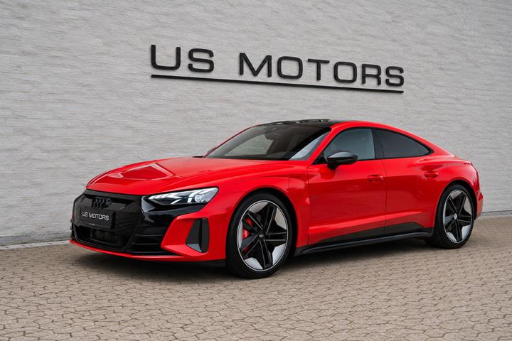 Rød Audi RS e-tron GT fra 2021