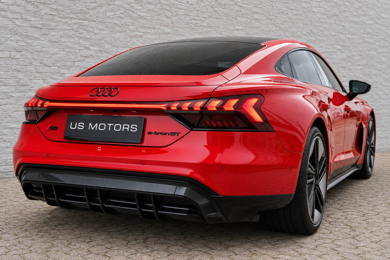 Rød Audi RS e-tron GT fra 2021