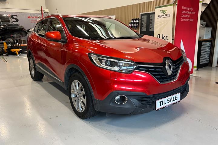 Rød Renault Kadjar fra 2017
