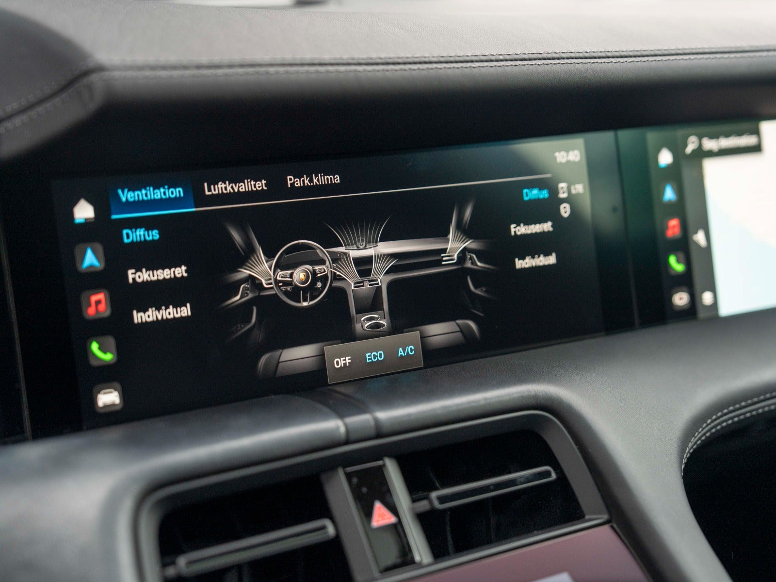 Sort Porsche Taycan 4S fra 2021