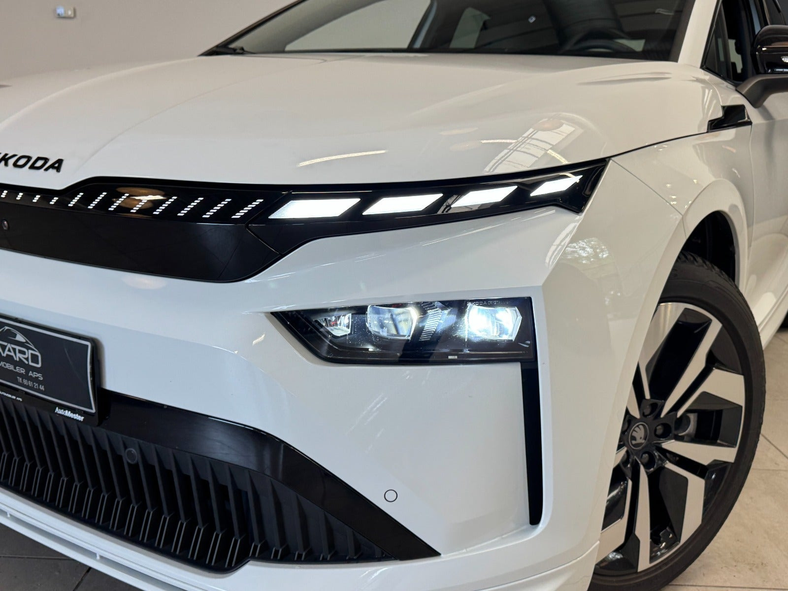Hvid Skoda Enyaq fra 2026