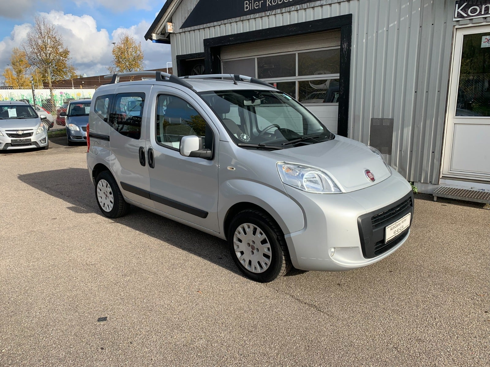 Sølv Fiat Qubo fra 2013