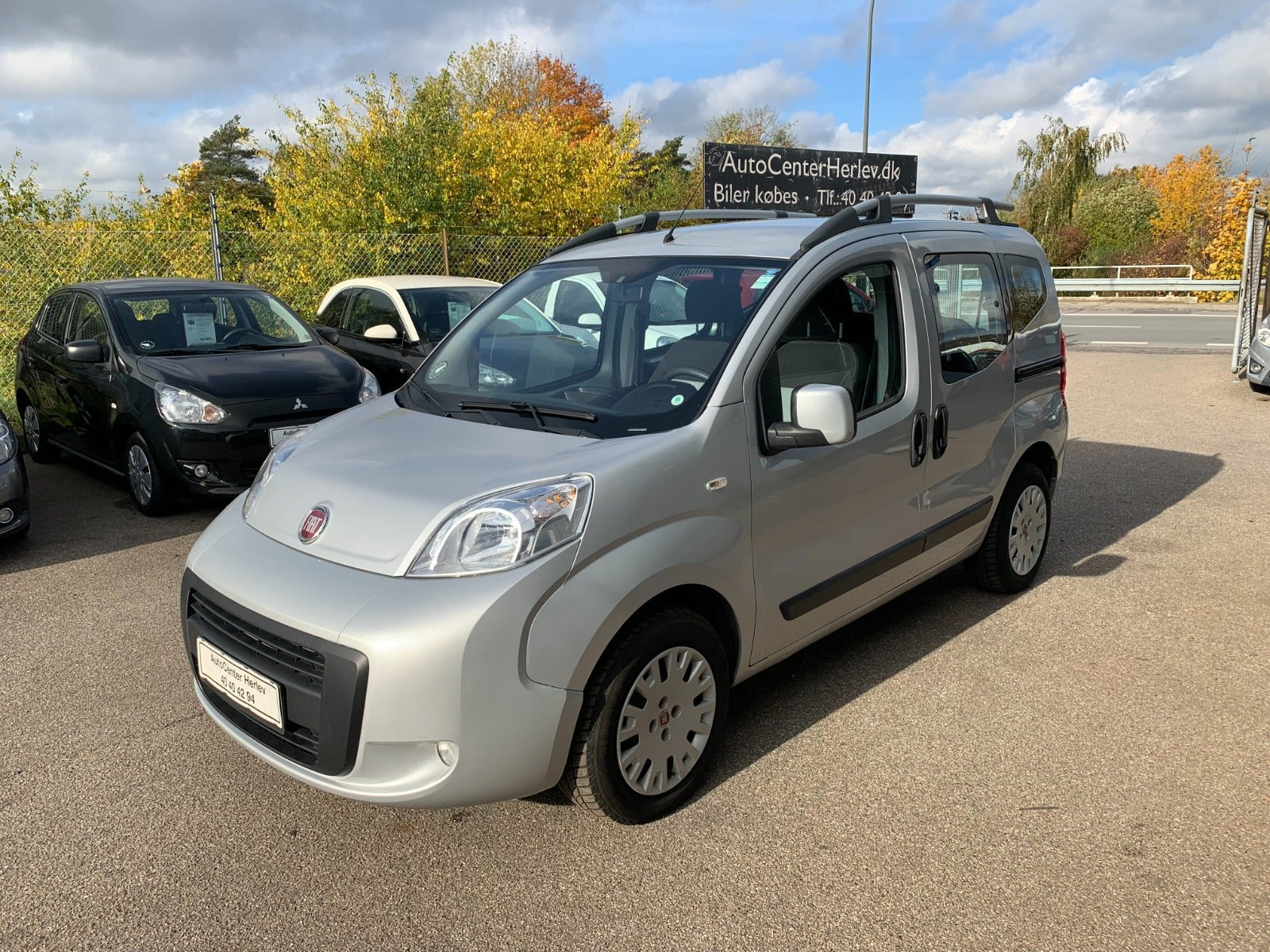 Sølv Fiat Qubo fra 2013