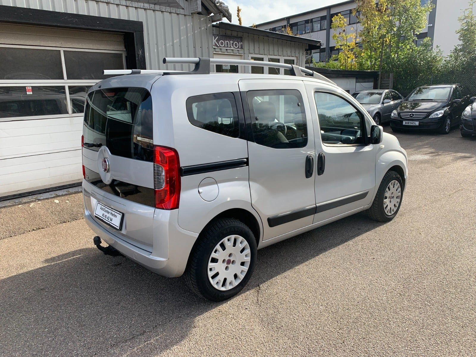 Sølv Fiat Qubo fra 2013