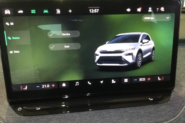 Blå Skoda Elroq fra 2025