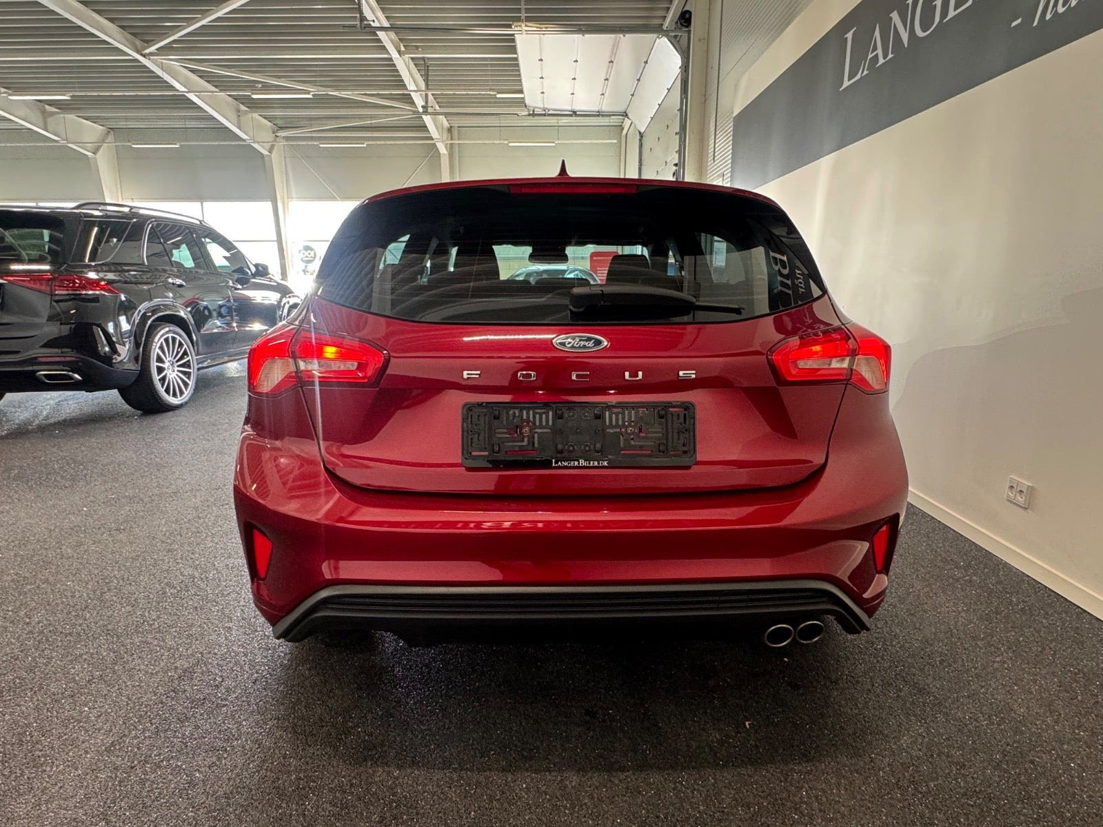 Rød Ford Focus fra 2019