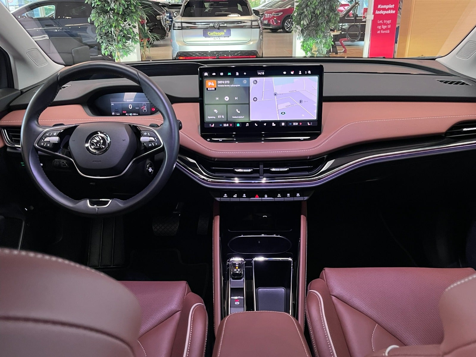 Grå Skoda Enyaq fra 2025