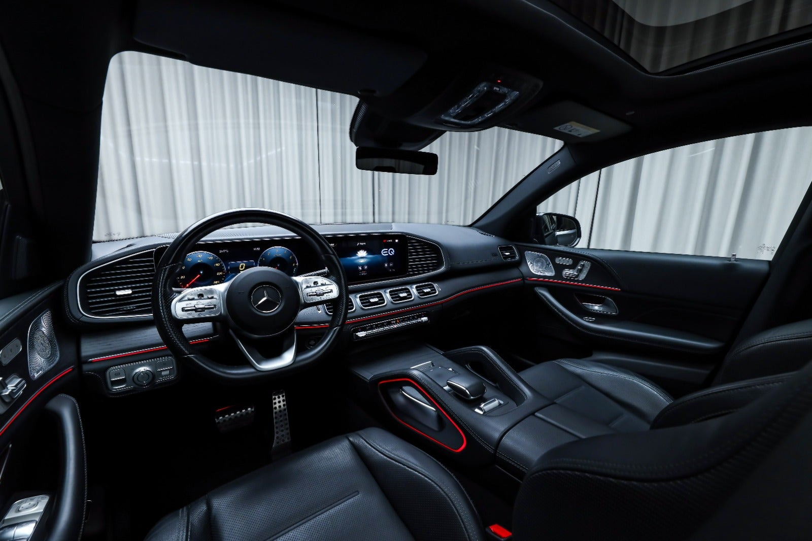 Grå Mercedes GLE350 de fra 2021