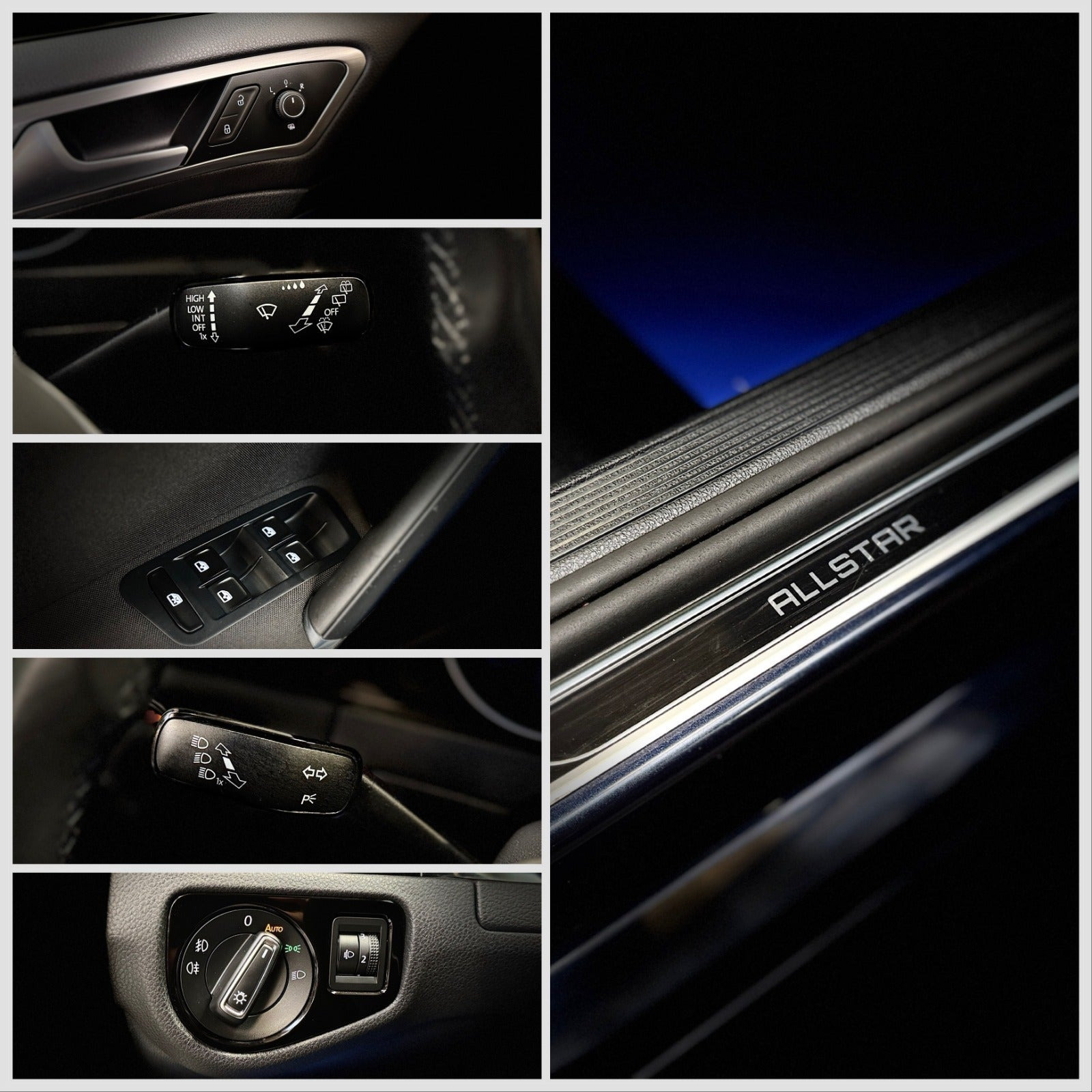 Blå VW Golf VII fra 2017