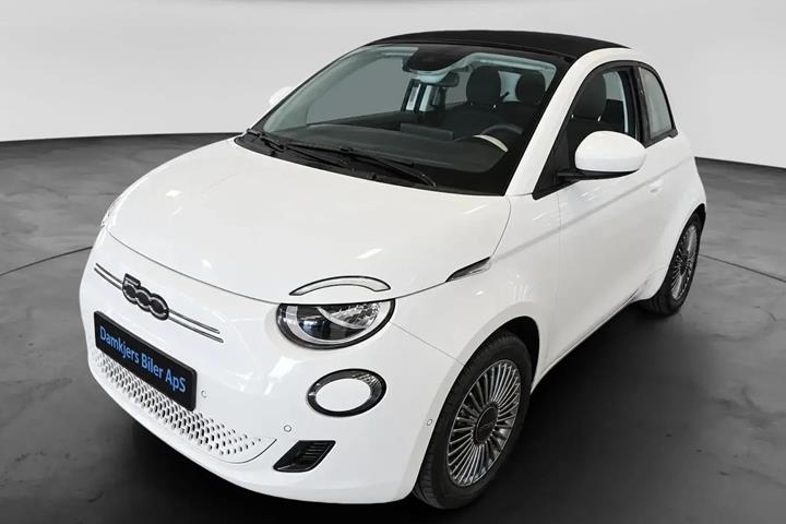 Hvid Fiat 500e fra 2023