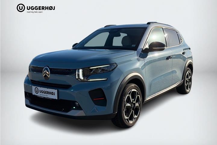 Blå Citroën ë-C3 fra 2025 set udefra