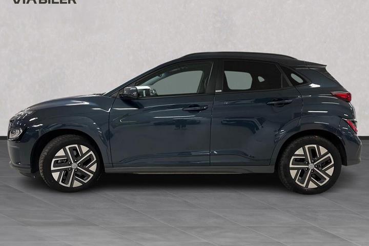 Blå Hyundai Kona fra 2021