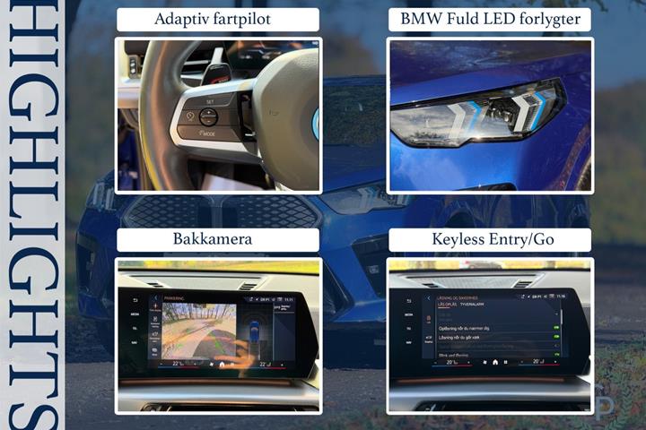Blå BMW iX2 fra 2025
