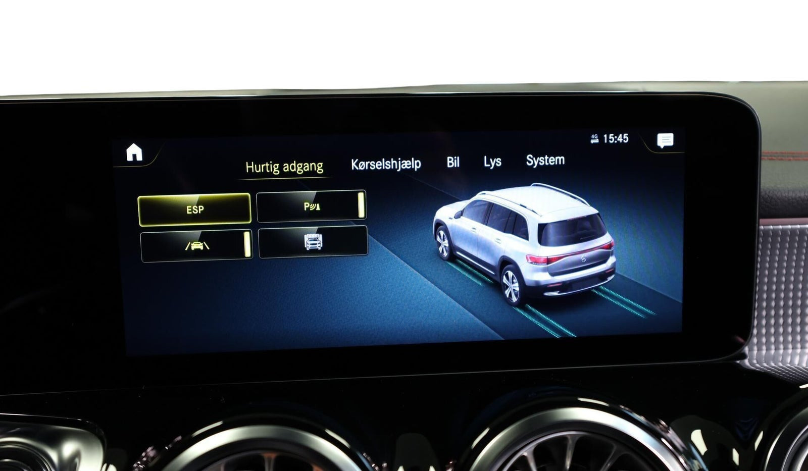Sort Mercedes EQB250 fra 2023