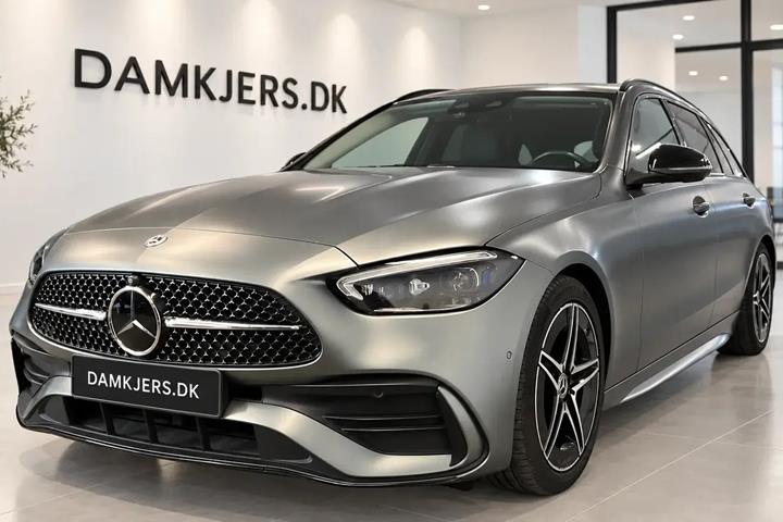 Grå Mercedes C220 d fra 2024