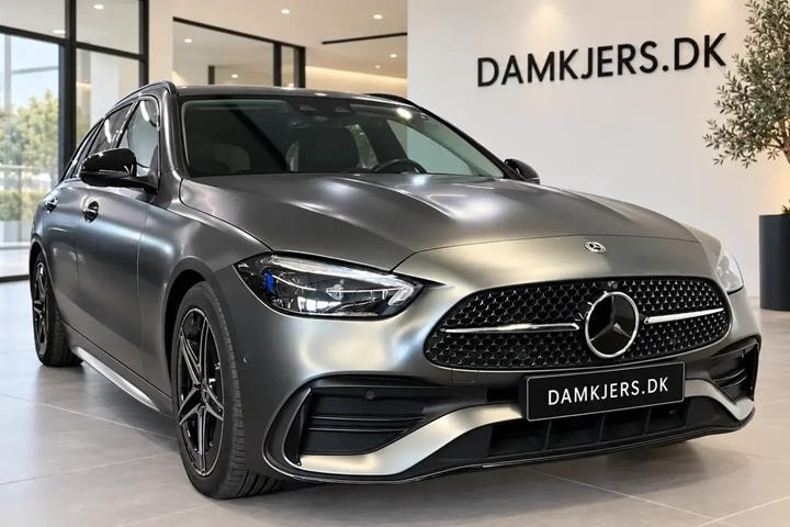 Grå Mercedes C220 d fra 2024