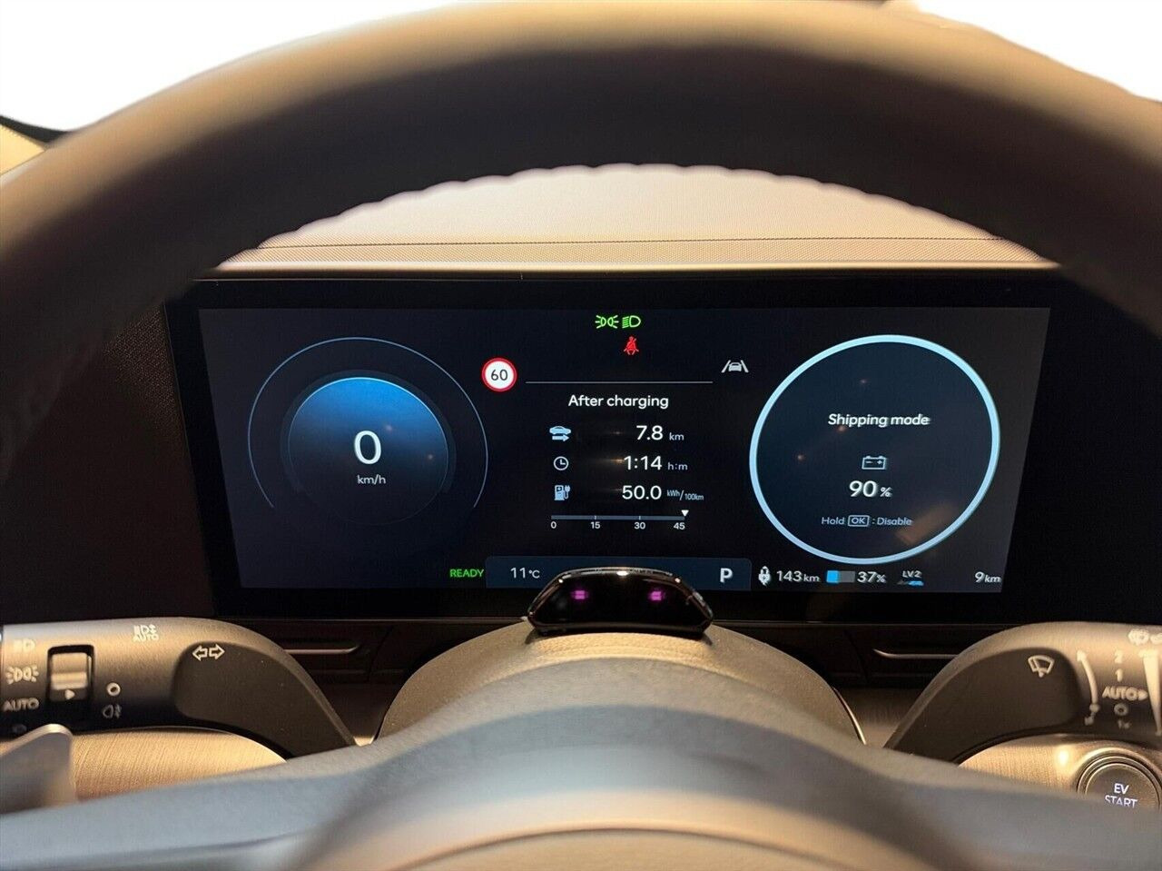 Blå Hyundai Kona fra 2026