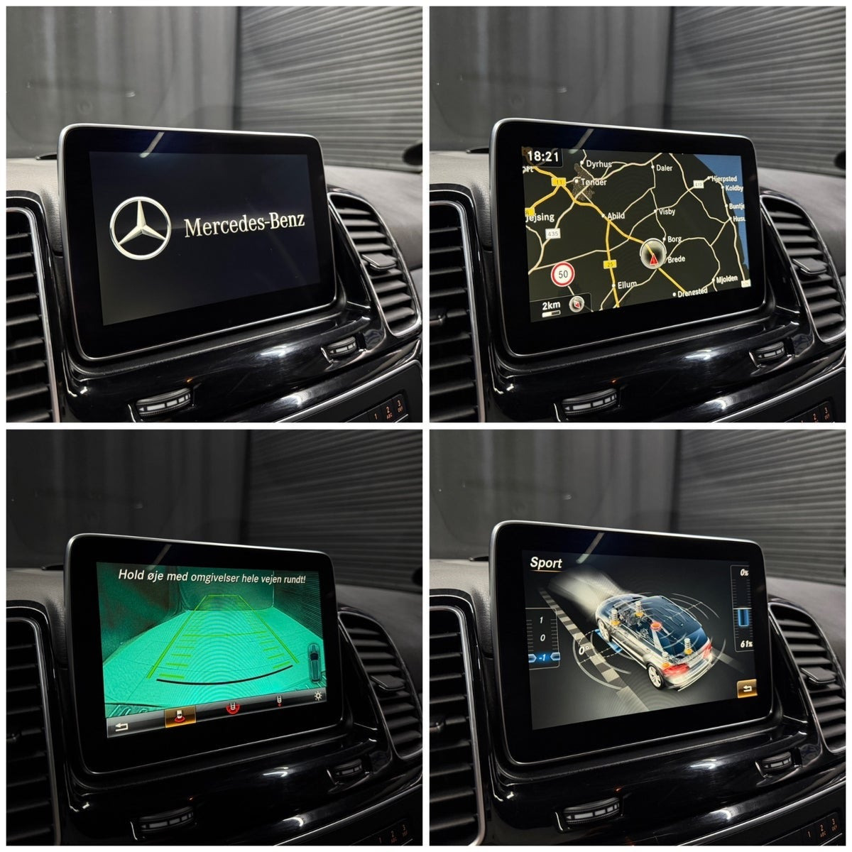 Grå Mercedes GL350 fra 2015