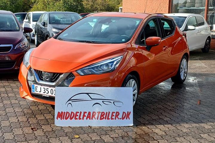 Orange Nissan Micra fra 2018