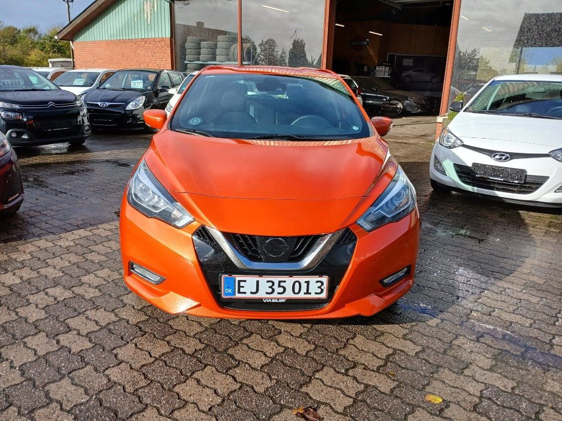 Orange Nissan Micra fra 2018