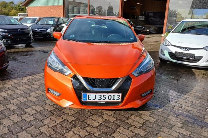 Orange Nissan Micra fra 2018