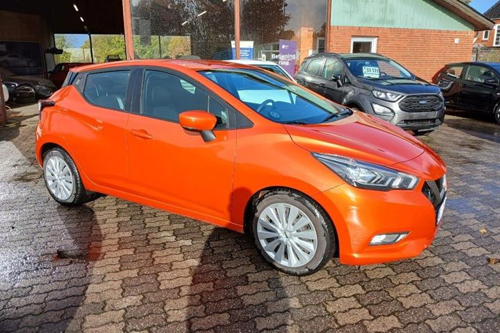 Orange Nissan Micra fra 2018