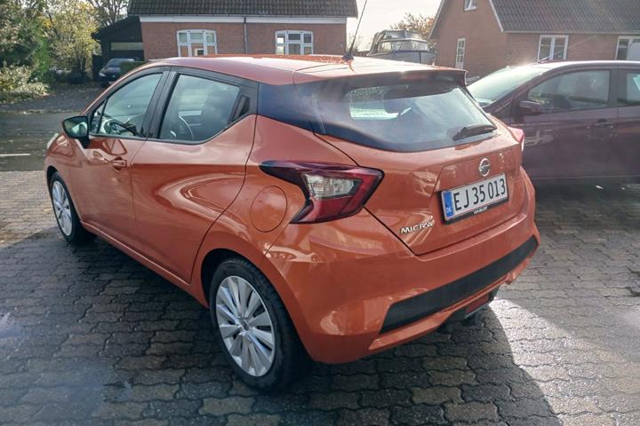 Orange Nissan Micra fra 2018