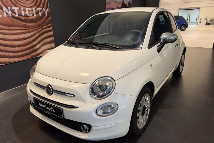 Hvid Fiat 500 fra 2023