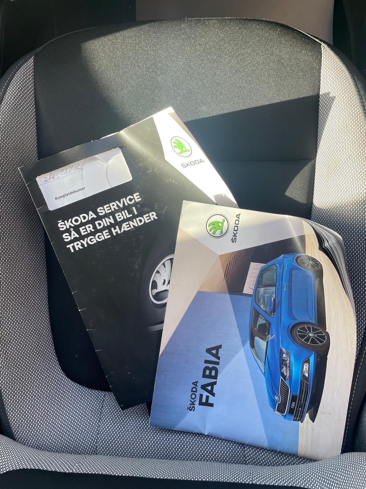 Grå Skoda Fabia fra 2018