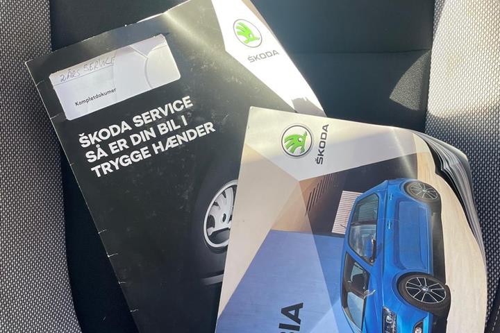 Grå Skoda Fabia fra 2018