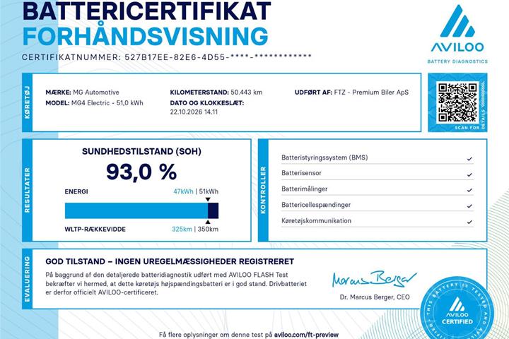 Hvid MG MG4 fra 2022