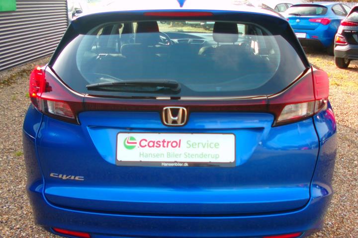 Blå Honda Civic fra 2017