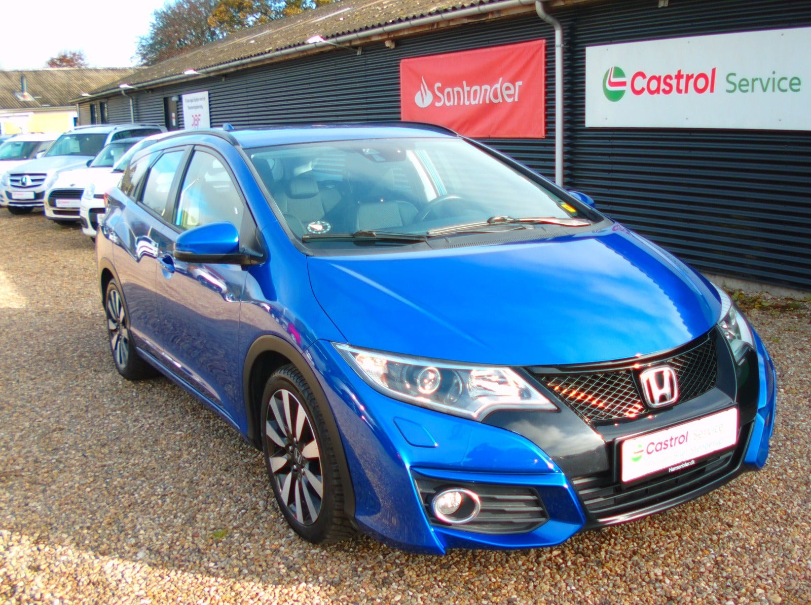 Blå Honda Civic fra 2017