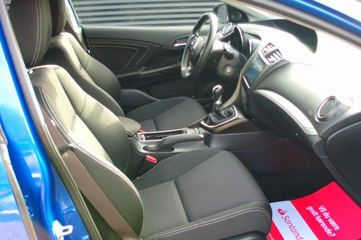 Blå Honda Civic fra 2017