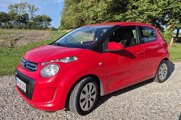 Rød Citroën C1 fra 2020