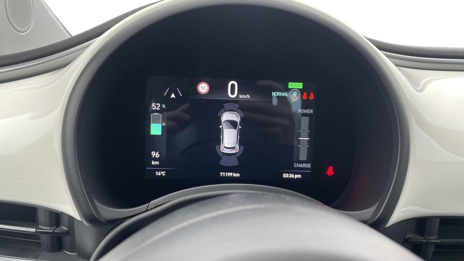 Hvid Fiat 500e fra 2022