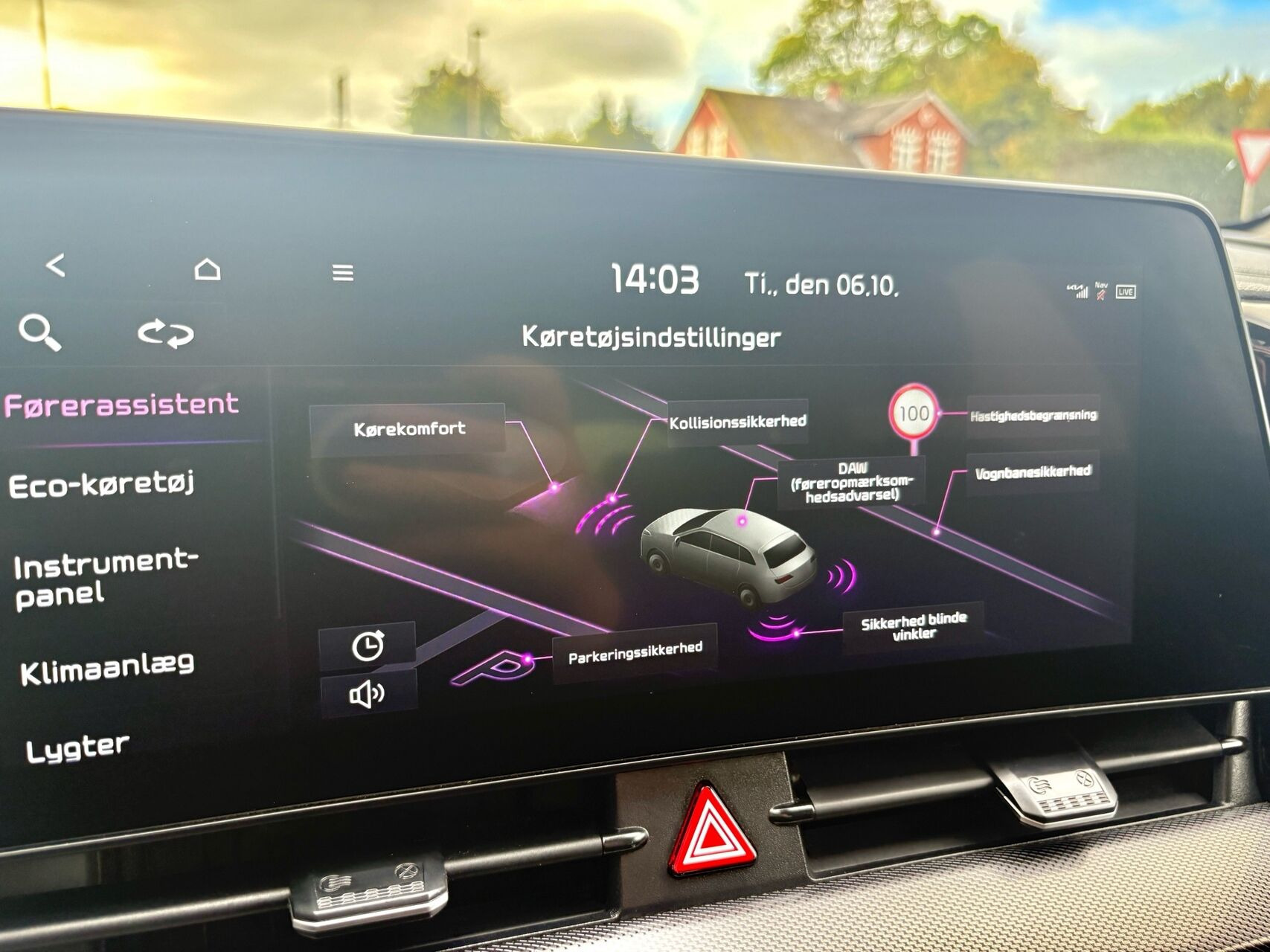 Rød Kia Sportage fra 2022