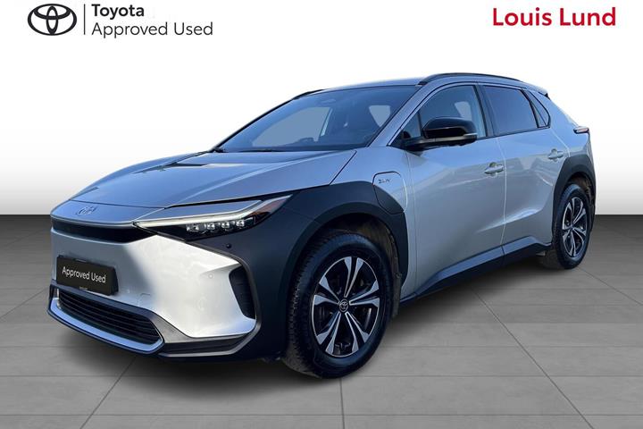 Sølv Toyota BZ4X fra 2025