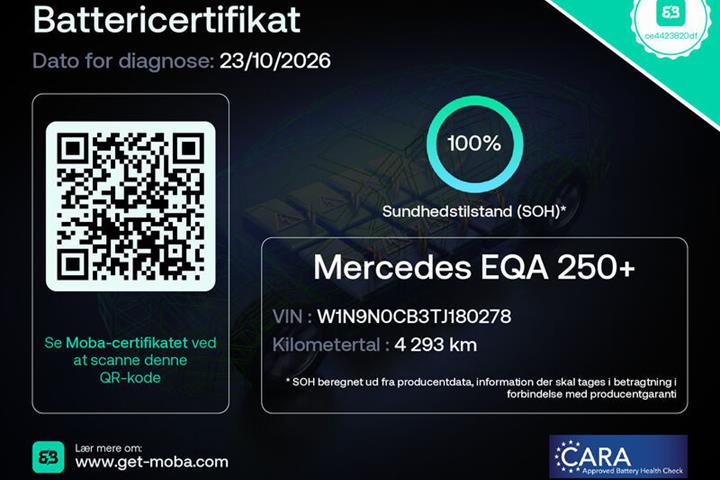 Grå Mercedes EQA250+ fra 2026
