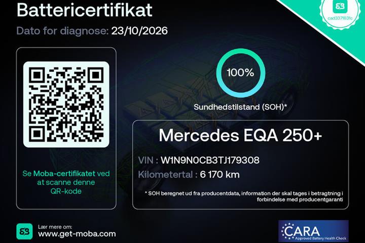 Grå Mercedes EQA250+ fra 2026