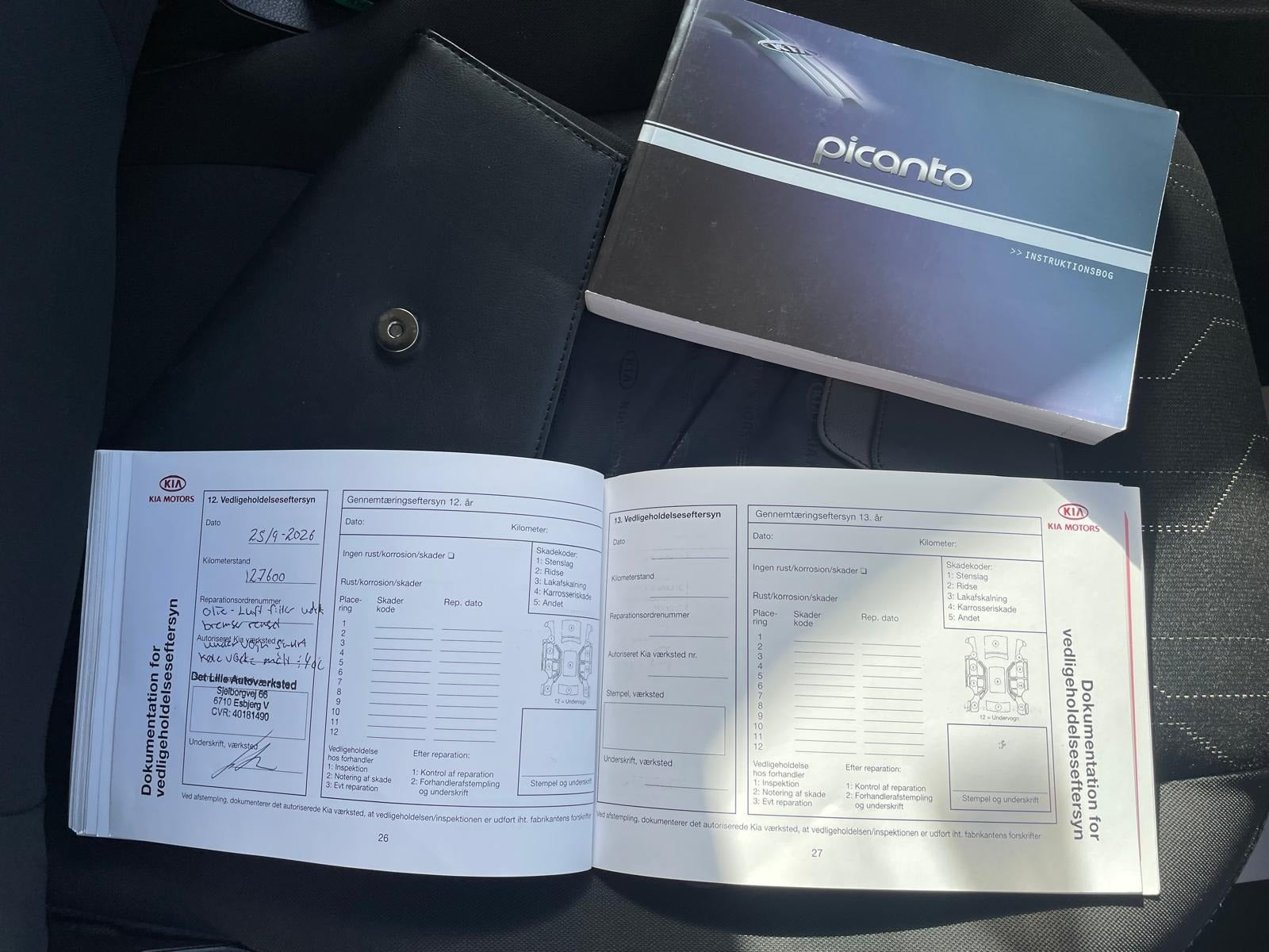 Sølv Kia Picanto fra 2013