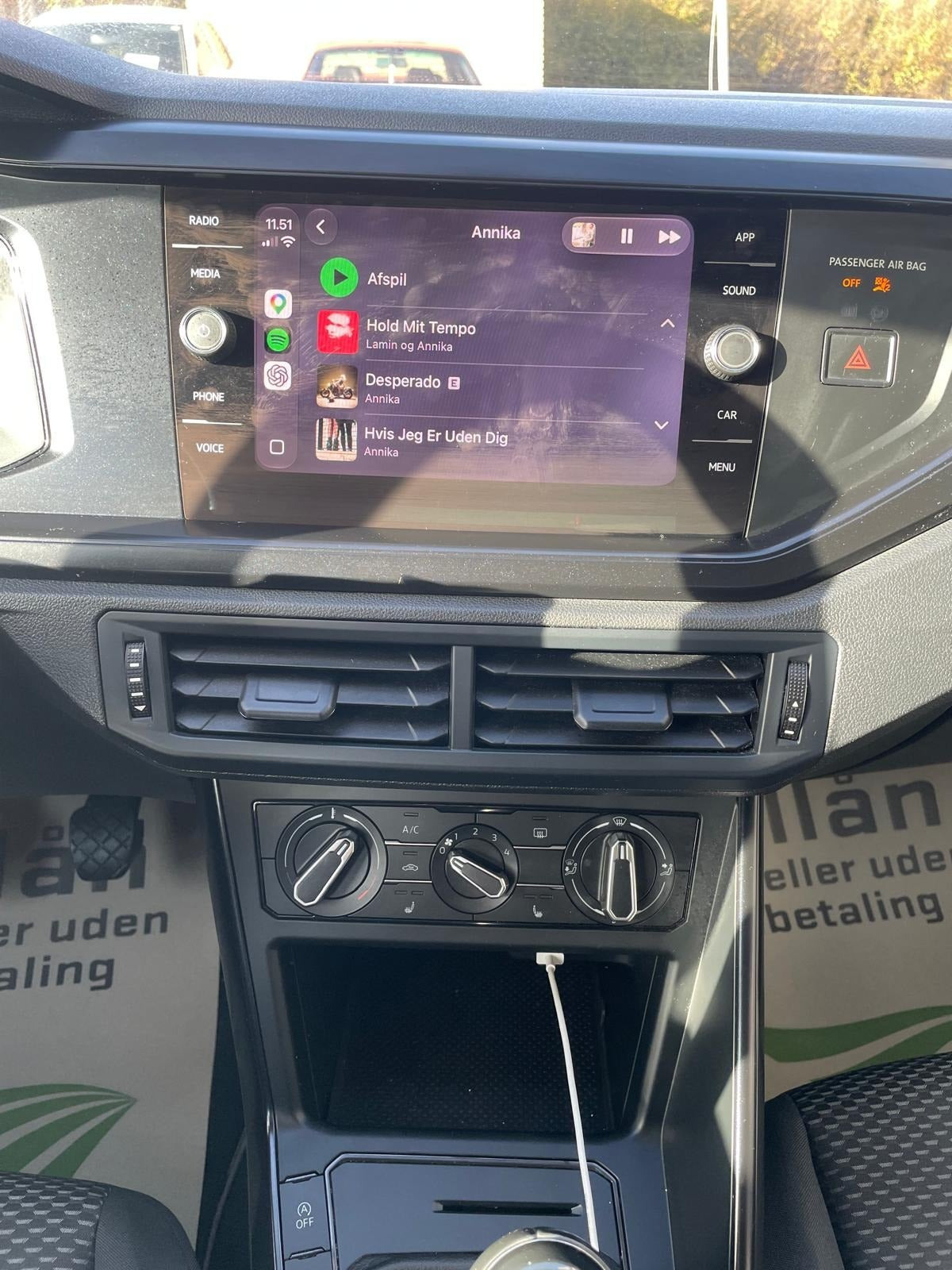 Hvid VW Polo fra 2020