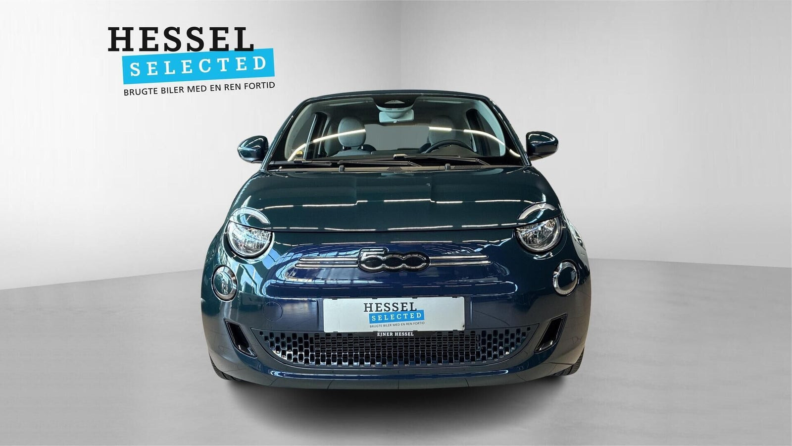 Grøn Fiat 500e fra 2023