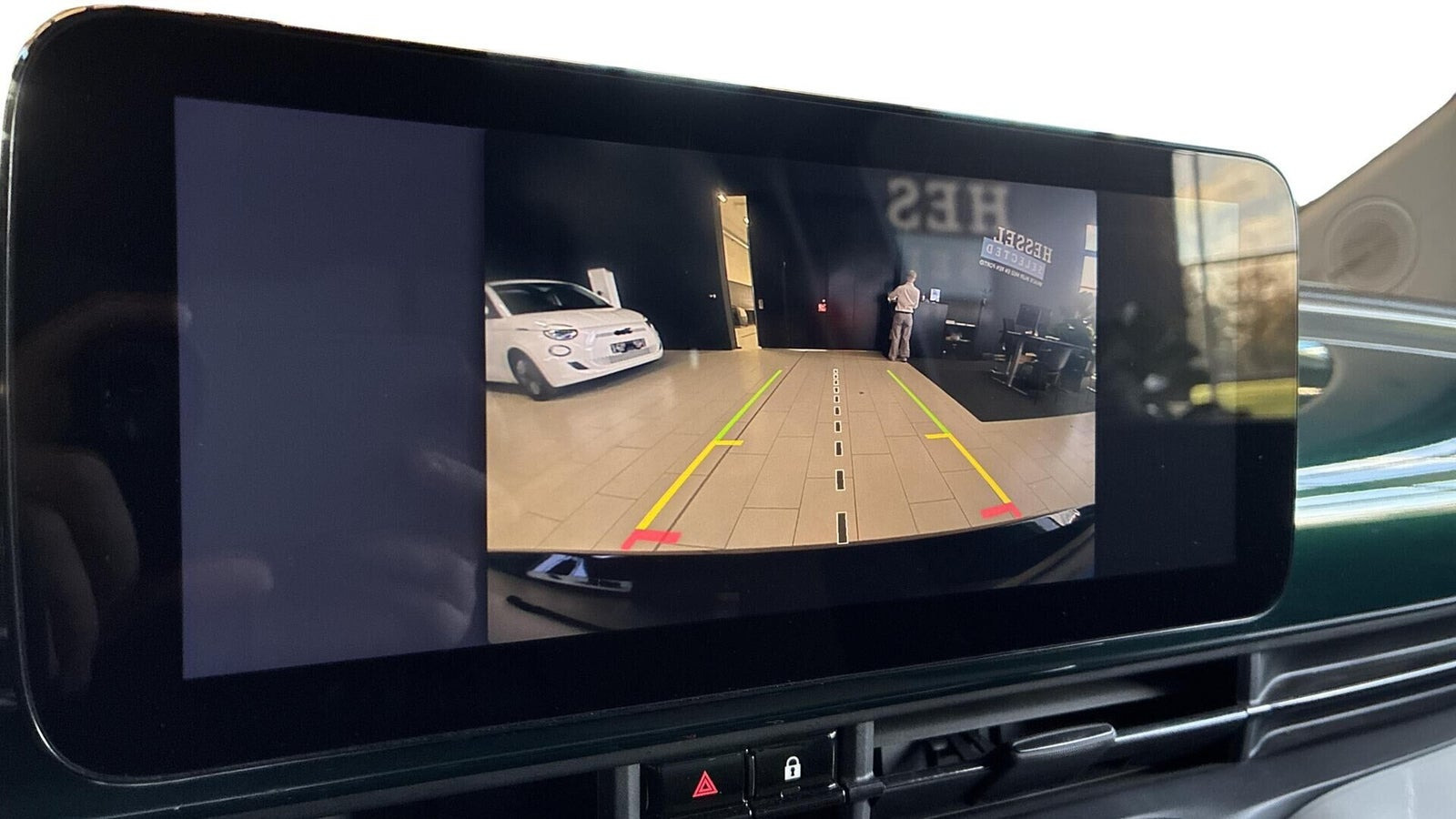 Grøn Fiat 500e fra 2023