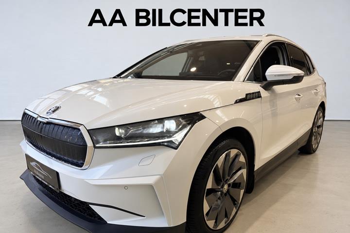 Hvid Skoda Enyaq fra 2021