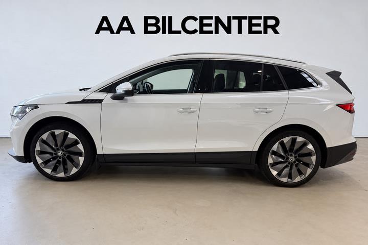 Hvid Skoda Enyaq fra 2021