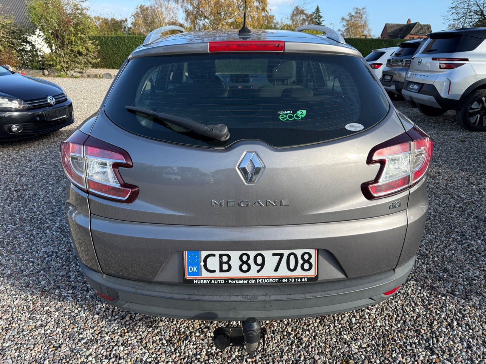 Grå Renault Megane III fra 2011