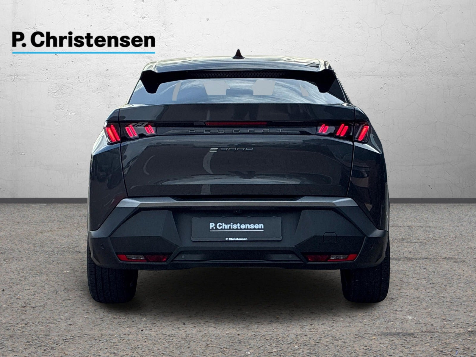 Grå Peugeot e-3008 fra 2025